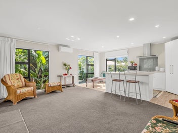 Leafy, Light-Filled Living Above It All