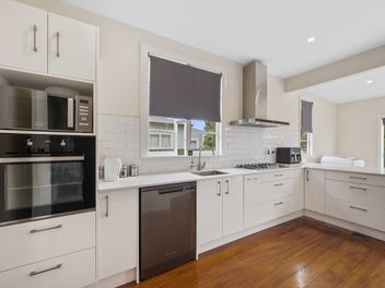 Great garaging and new kitchen