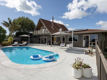 A-Frame Charm with Poolside Living