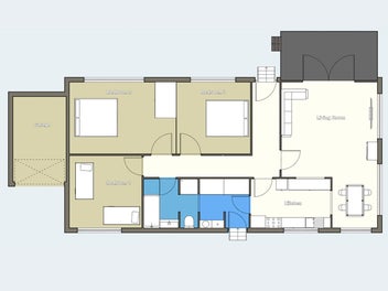 Red Brick Charm With Space & Sun