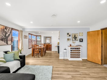 Sunny red brick home with flexible living