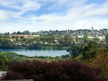 Contemporary 5-bedroom home with scenic water view