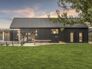 Modern mountain view living