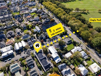 3 beds 2 bath with garage, Opposite Hagley Park