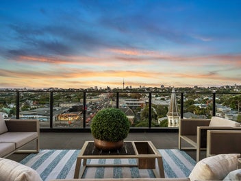 Large balcony, lux living, penthouse position