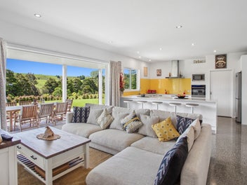 Modern dual living with river and rural views