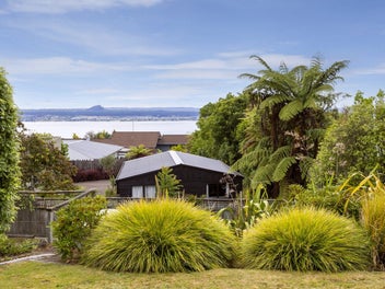 Lake views, privacy and easy care living