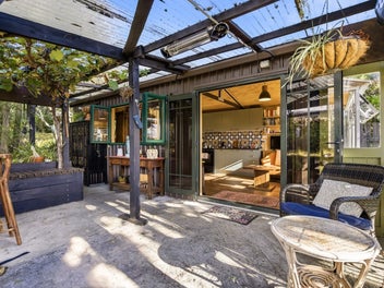 Rustic riverside retreat