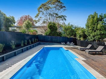 Poolside Family Living with Future Potential