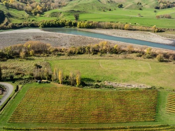 Blank Canvas Awaits on River and Village Edge