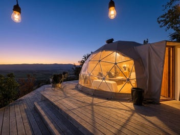 Hilltop home and a dome