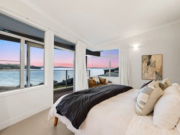 Coastal luxury with panoramic Langs Beach views