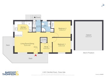 2-Bedroom + Study with a Large Backyard