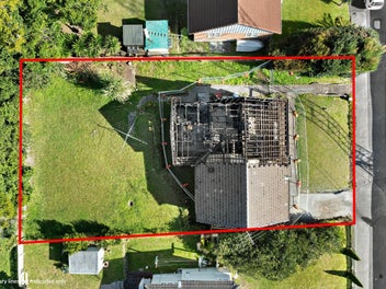 Fire damaged property on 591sqm