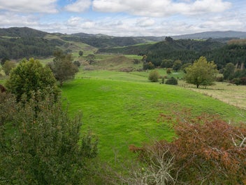 North-facing section with country views