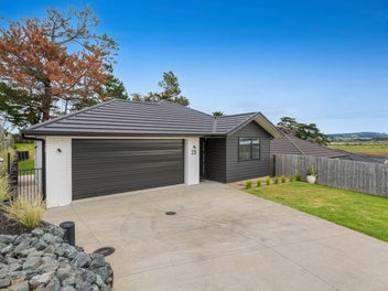 Modern home with rural views
