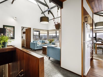 Elevated views, sun-drenched living