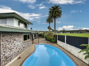 Five bedrooms. Pool. Parkside living.