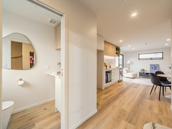 Brand new. Move-in ready. Off-street parking.