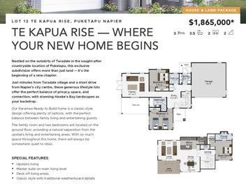Te Kapua Rise - Where Your New Home Begins