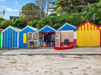 DOUBLE THE FUN WITH TWO BEACHFRONT BOATSHEDS