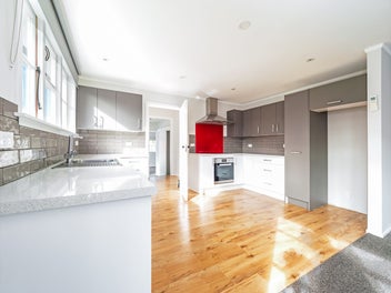 Modern and fresh behind the red door