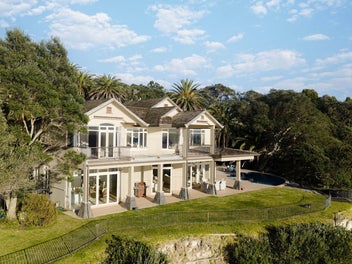 A private waterfront estate of scale and presence