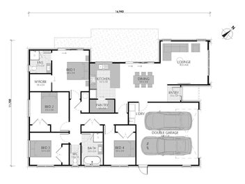 Four Bedroom House + Land package available