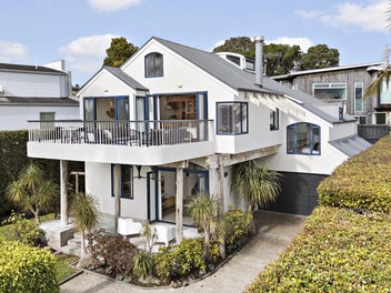 Architectural Stucco, Native Woods & Sea Views