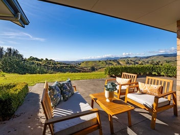 Enjoy the serenity of mountain to sea views