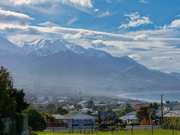 Mountains Behind, Sea In Front