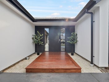 Modern sun filled living