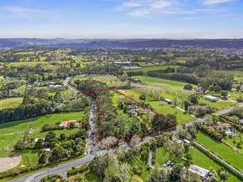 Future urban corner landholding in Kumeu