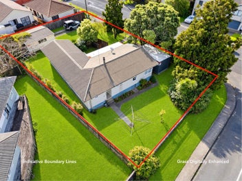 flat corner site. big upside. prime location.