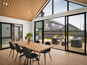 Grand Family Living with Architecture