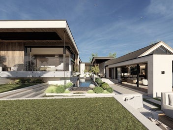 Luxury Retreat with Elevated Water Views