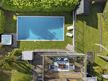 Views Up Top. Pool Down Below.