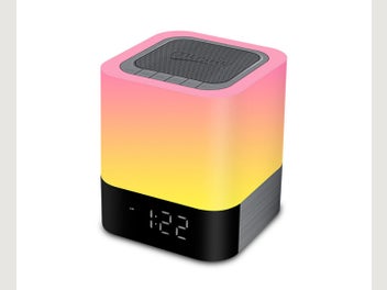 International Closes: Sun, 3 Aug 3 In 1 Bedroom Bluetooth Audio Alarm Clock LED Desk Lamp Wireless Audio Light Free shipping Buy Now $116.14  			