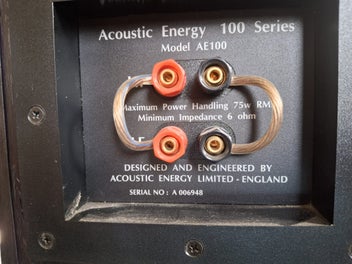 Canterbury Closes: Sun, 3 Aug Acoustic Energy AE100 speakers and Mission stands 75Watt 6 Ohm Speakers on 600mm Mission Stands No reserve $150.00 Buy Now $200.00  			