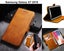 Galaxy A7 2018 a750 case leather wallet slim cow hide finish side magnet brn Carousel 1