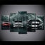 X'MAS SALE FREE SHIPPING - Large 5 Piece Canvas Art - SUPER CARS Carousel 1
