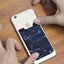 Cell Phone Stick on Wallet Card Holder Marble Black Carousel 4