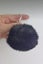 Faux Black Rabbit Fur Key Ring or Handbag Pom Pom Pendant Carousel 3