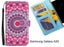 Samsung Galaxy A20 case 3 card leather wallet case printed ID Carousel 1