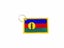 Keychain keyring embroidered patch double sided flag new caledonia kanaky Carousel 1