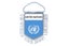 Mini banner flag pennant window mirror cars country banner onu united nations Carousel 1