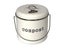 Kitchen Compost Bin 6.5L WHITE Carousel 1