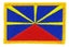 FLAG patch backpack national iron on glue embroidered applique reunion islands Carousel 1