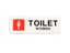 WOMANS / FEMALE Toilet Sign Plastic *RRP $4.95 Carousel 1
