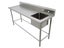 1.78m Stainless Steel Commercial Kitchen Worktop Sink (R) Bench with Splashback Carousel 4